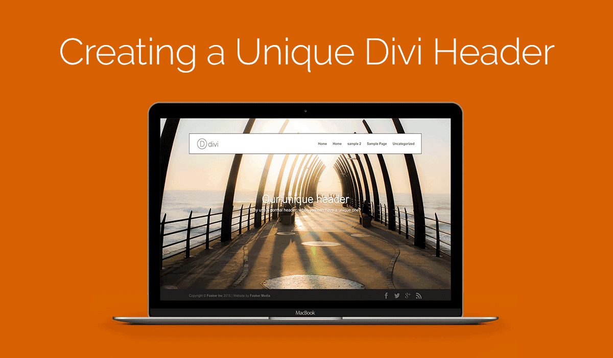 Creating a unique Divi header