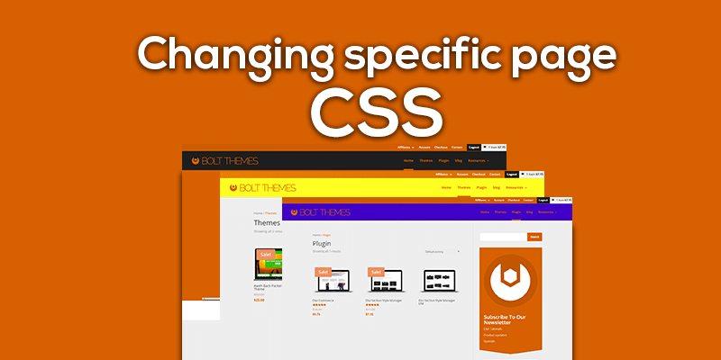 Changing WordPress specific page items